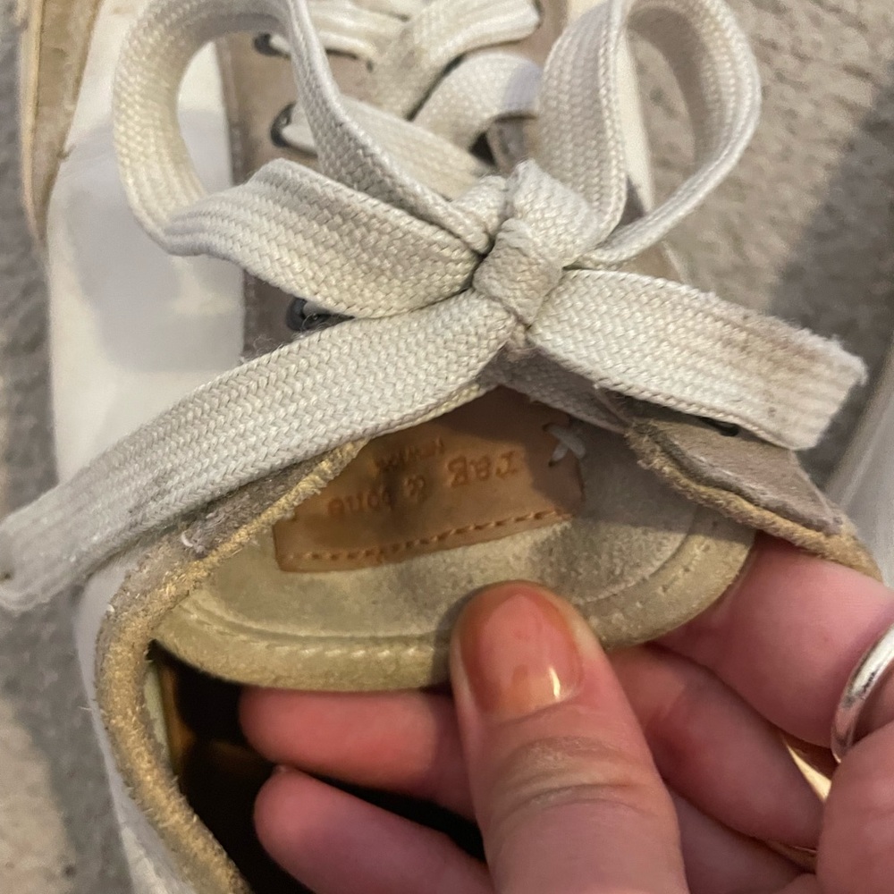 Rag & Bone Women's Cream and Gray Sneakers - Picture 4 of 6